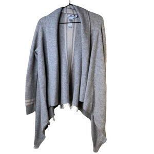 Vineyard Vines Womens Cardigan Sweater Gray Wool Blend Marled Long Sleeve XS